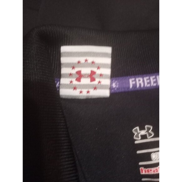 Under Armour Polo Shirt Mens XL Black Freedom Wounded Warrior Project - Picture 9 of 11